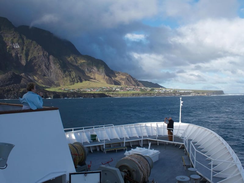 You can find Edinburgh of the Seven Seas on the north coast of Tristan da Cunha island. It is a part of the British Overseas Territory Saint Helena and one of the world’s most isolated settlements.