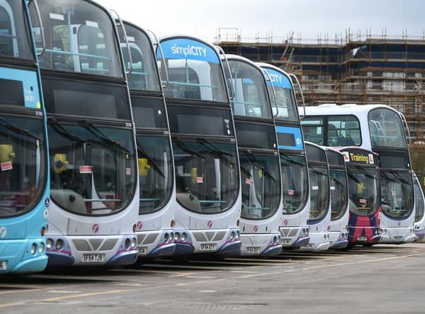 The FTSE250 firm says it has seen increased passenger volumes on its buses since September, and driver staffing pressure ease. Picture: John Devlin.