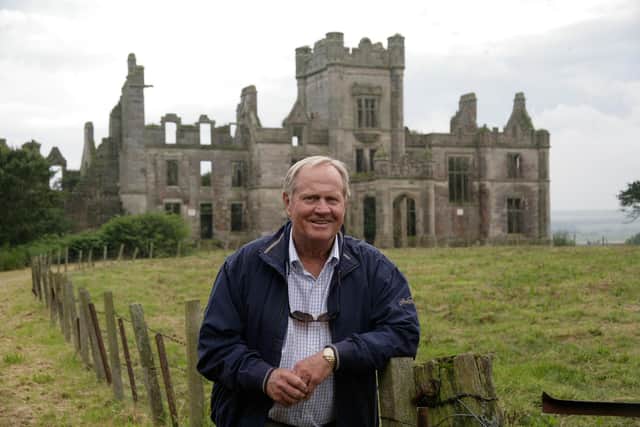 Jack Nicklaus pictured during a visit to Ury Estate, near Stonehaven