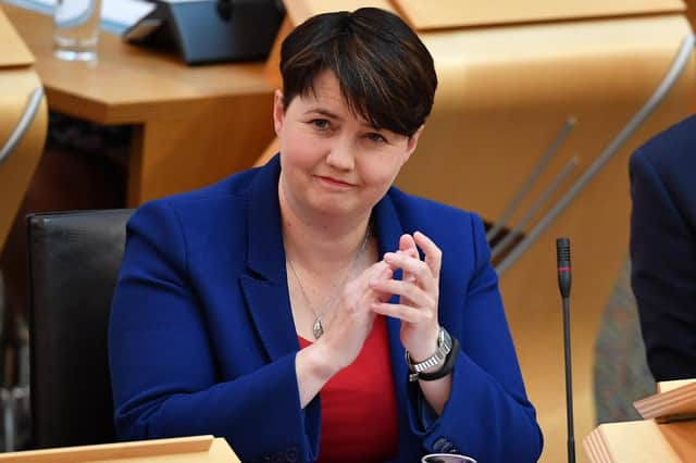 Ruth Davidson could hold the fort at First Ministers Questions in the Scottish Parliament if Douglas Ross MP becomes Scottish Conservative leader (Picture: Jeff J Mitchell/Getty Images)