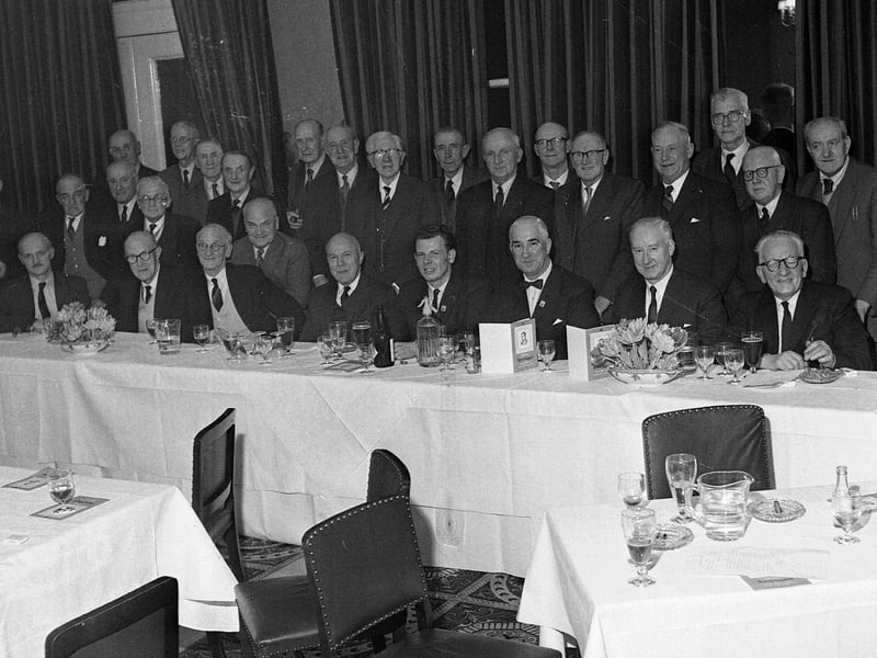 A Burns Supper in Royal Abbey Hotel held by the Amalgamated Society of Lithographic Printers in 1963.