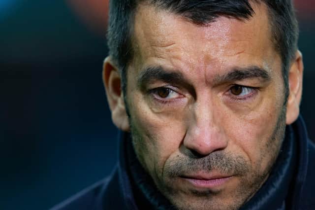 Giovanni van Bronckhorst says Rangers have 'a couple of doubts' ahead of the Europa League last 16 first leg tie against Red Star Belgrade. (Photo by Alan Harvey / SNS Group)