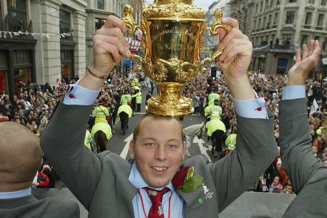 England’s 2003 World Cup winner Steve Thompson has been diagnosed with early-onset dementia. (Photo by David Rogers/Getty Images)