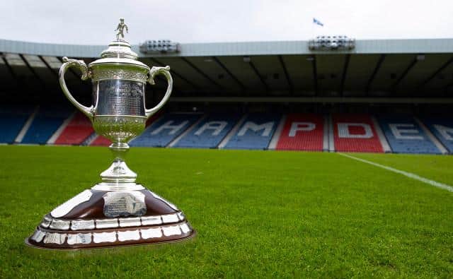 The Scottish Cup trophy is up for grabs. (Photo by Alan Harvey / SNS Group)