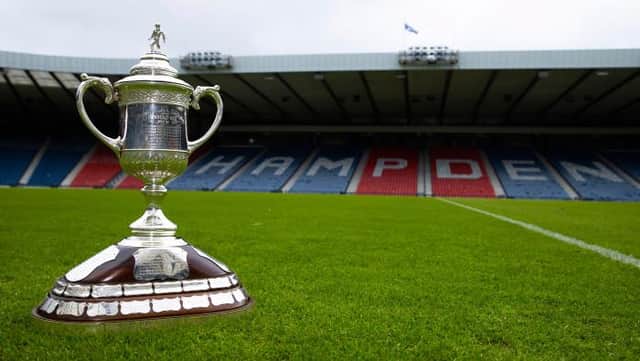The Scottish Cup trophy is up for grabs. (Photo by Alan Harvey / SNS Group)