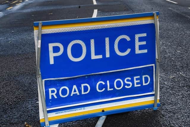 The road is closed.
