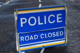 The road is closed.