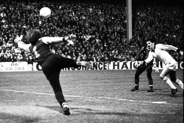 On one of his many European adventures, watching David Narey's shot find the net against Winterslag in 1981.