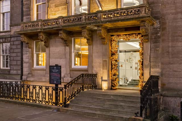 An external view of The Auction Rooms at 22 Queen Street in Edinburgh's New Town. Picture by Angus Behm