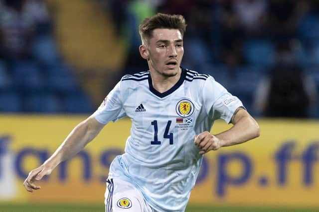 Scotland midfielder Billy Gilmour has left Chelsea for Brighton.