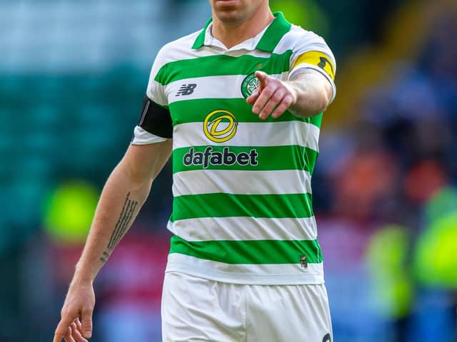 GLASGOW, SCOTLAND - DECEMBER 29:  Celtic’s Scott Brown during the Ladbrokes Premiership match between Celtic and Rangers at Celtic Park on December 29, 2019 in Glasgow, Scotland. (Photo by Bill Murray / SNS Group)