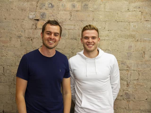 John Johnstone with client Chris Cadden who is now playing MLS. Picture: Football Mindset