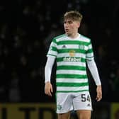 Adam Montgomery in action for Celtic during a cinch Premiership match between Ross County and Celtic at the Global Energy Stadium, on December 15, 2021, in Dingwall, Scotland. (Photo by Craig Foy / SNS Group)