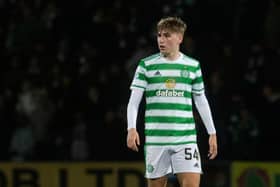 Adam Montgomery in action for Celtic during a cinch Premiership match between Ross County and Celtic at the Global Energy Stadium, on December 15, 2021, in Dingwall, Scotland. (Photo by Craig Foy / SNS Group)