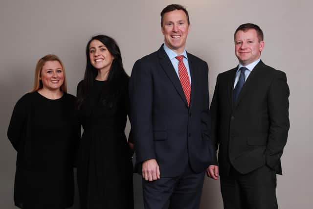 Left to right are Cathy Noble, Stephanie Walker, Calum Campbell and John Docherty of Graham and  Sibbald. Picture: Stewart Attwood