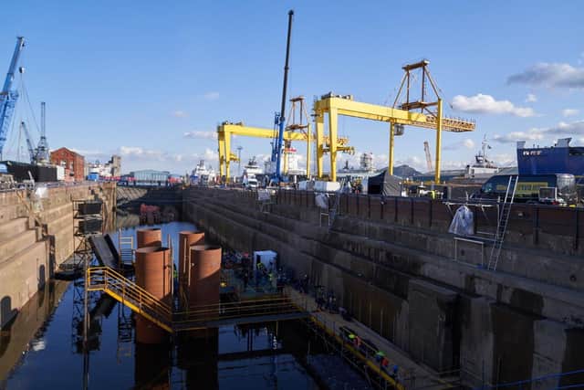 Part of Leith Dock was used for exterior filming on the forthcoming Amazon series The Rig.