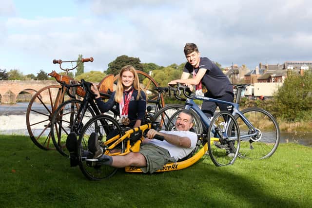 UCI World Championships - Jenny Holl, Ken Talbot and Fin Graham promote the 2023 Cycling Championships coming to Dumfries.