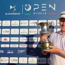 Bob MacIntyre with the trophy after winning the DS Automobiles Italian Open at Marco Simone Golf Club in Rome. Picture: Andrew Redington/Getty Images.