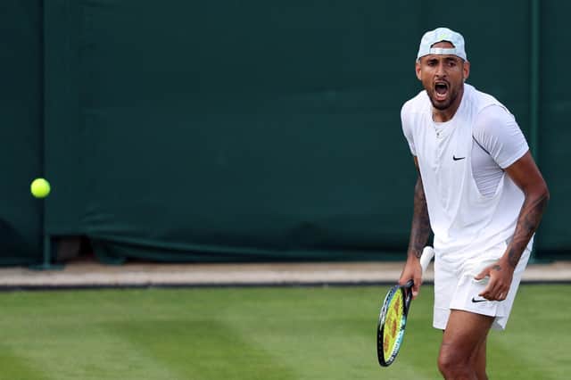 Nick Kyrgios had an epic five-set battle with Paul Jubb in the first round of Wimbledon.