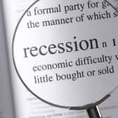 The Bank of England reports that an "economy is in recession when it has two consecutive quarters (i.e. six months) of negative growth."