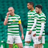 Celtic's Scott Brown (L) and Ryan Christie during a Betfred Cup match between Celtic and Ross County at Celtic Park on November 29, 2020, in Glasgow, Scotland. (Photo by Craig Foy / SNS Group)
