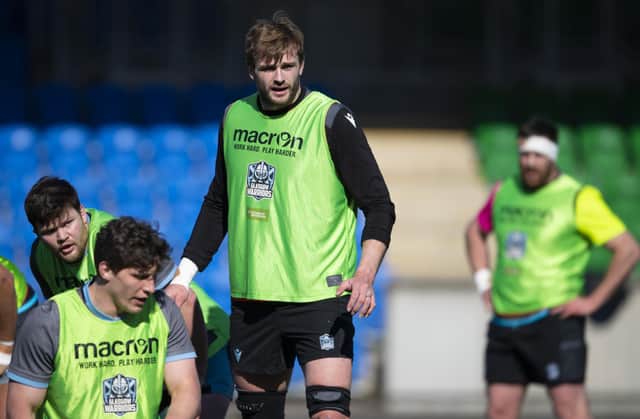 Richie Gray is back in the Glasgow Warriors team after recovering from a rib injury. (Photo by Ross MacDonald / SNS Group)