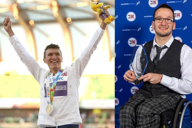 Scottish Athletics award winners Jake Wightman and Sean Frame. Pictures: Getty Images & Bobby Gavin