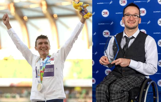 Scottish Athletics award winners Jake Wightman and Sean Frame. Pictures: Getty Images & Bobby Gavin