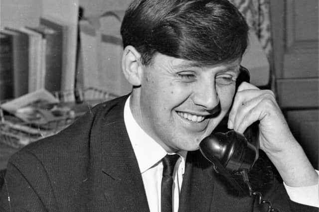 Bruce Cannon as a young reporter