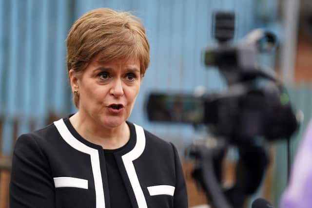 First Minister Nicola Sturgeon. Picture: Andrew Milligan - WPA Pool/Getty Images
