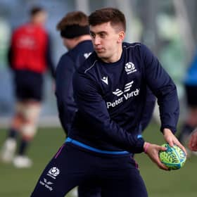 A neck injury ended Cameron Redpath's Six Nations campaign early.  (Photo by Craig Williamson / SNS Group)
