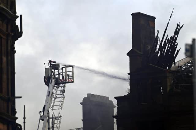 Firefighters spent days tackling the fire at the listed building in September. Picture: John Devlin