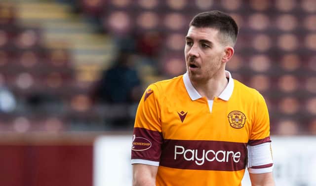 Motherwell centre-back Declan Gallagher. Picture: SNS