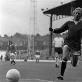 Denis Law in action for Manchester United against Luton Town in 1971 (Picture: Bangay/Express/Getty Images)
