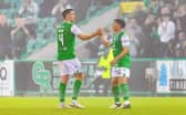 Paul Hanlon and Lewis Stevenson played their last matches for Hibs at Easter Road on Wednesday.