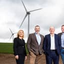 Carolina Orden, business development director, R&M; Alan Bailey, managing director R&M; Doug Duguid CEO I7V Renewables; Andy Johnston, special access systems director; Alan McLean R&M commercial director.