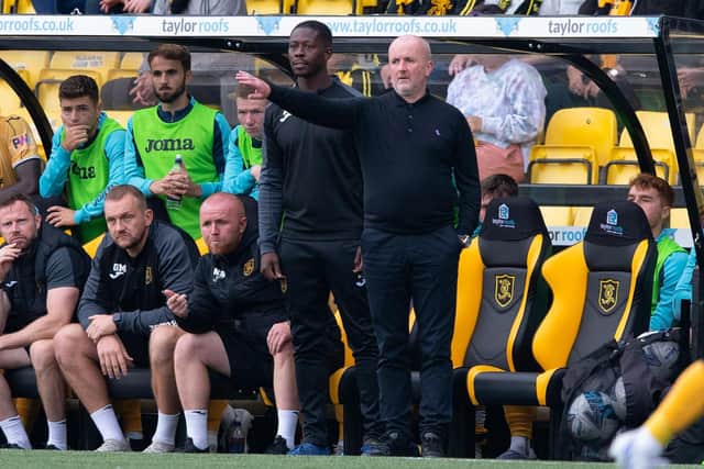 Livingston boss David Martindale played a key role in the win over Hearts with a tactical change.  (Photo by Paul Devlin / SNS Group)