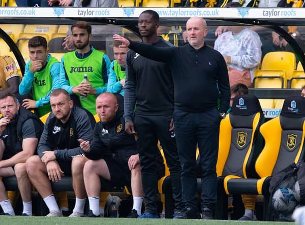 Livingston boss David Martindale played a key role in the win over Hearts with a tactical change.  (Photo by Paul Devlin / SNS Group)