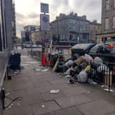 Rubbish has been piling up in the Capital