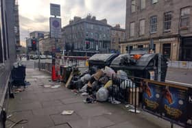Rubbish has been piling up in the Capital