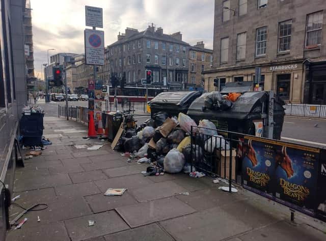 Rubbish has been piling up in the Capital
