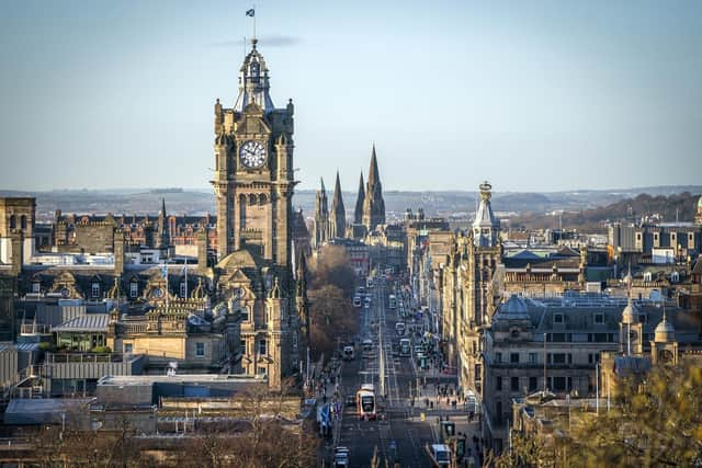 Edinburgh city centre. Picture: Jane Barlow/Press Association.