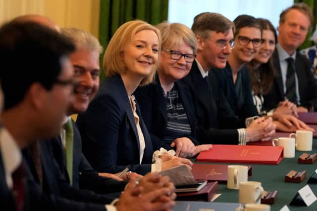 Liz Truss with members of her Cabinet, including Scottish Secretary Alister Jack. Picture: Frank Augstein/pool/AFP via Getty Images