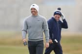 Rory McIlroy smiles on the 16th hole during a practice round prior to the Alfred Dunhill Links Championship at the Old Course at St Andrews. Picture: Luke Walker/Getty Images.