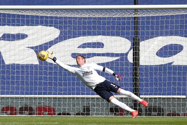 Allan McGregor, pictured making a save against Hibs at Ibrox on April, was in vintage form for Rangers as they became Scottish champions for the first time in a decade. (Photo by Ian MacNicol/Getty Images)