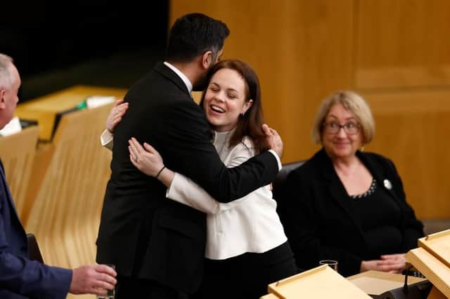 A dh'aindeoin na thathas a’ sealltainn gu poblachd, tha e follaiseach nach eil cùisean rè eadar an an dithis a bha strì airson dreuchd a’ cheannardais. (Dealbh: Jeff J Mitchell/Getty Images)