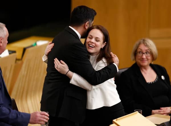 A dh'aindeoin na thathas a’ sealltainn gu poblachd, tha e follaiseach nach eil cùisean rè eadar an an dithis a bha strì airson dreuchd a’ cheannardais. (Dealbh: Jeff J Mitchell/Getty Images)