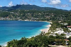 Grand Anse Beach, Grenada. Pic: Hannah Stephenson/PA.