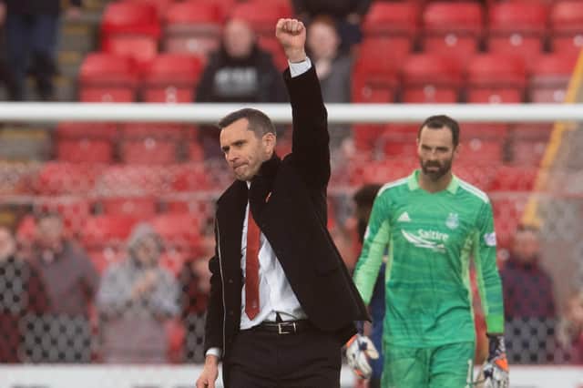 Aberdeen manager Stephen Glass was full of praise for the club's fans. (Photo by Craig Foy / SNS Group)