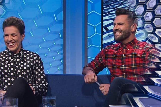 Crichton with Steven Thompson on Sportscene - "He's afraid of silence!"